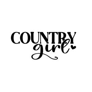 Country Girl Vinyl Decal
